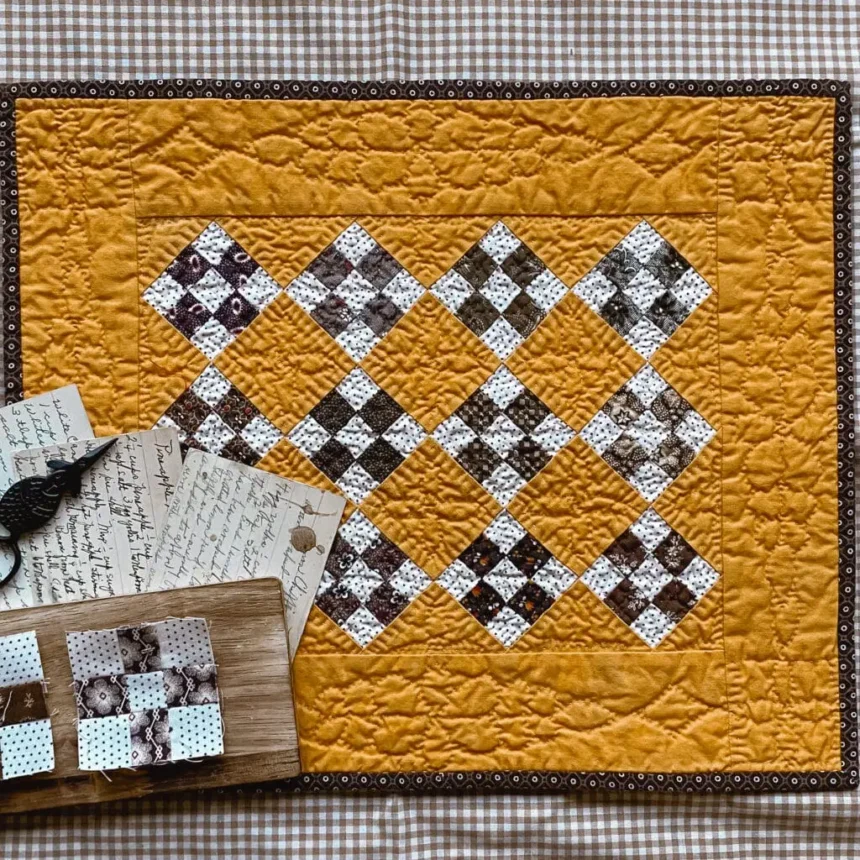 How to Create an easy quilt kit nine patch star lily
